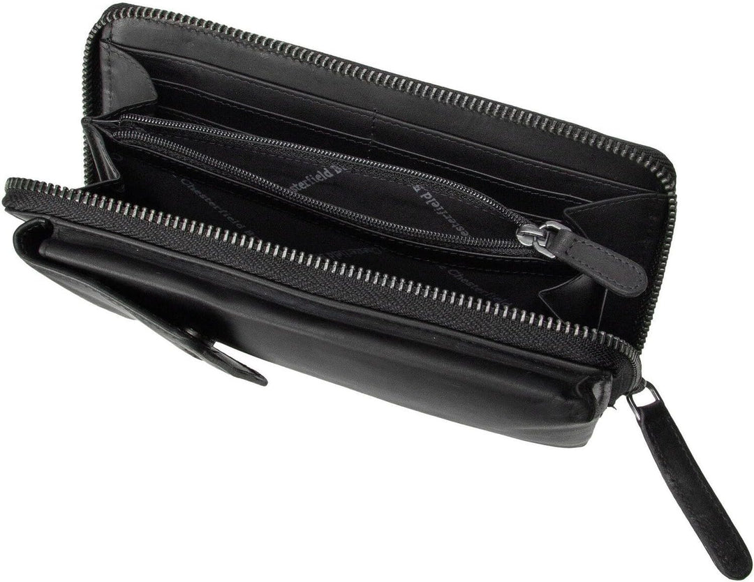 The Chesterfield Brand Malaga - Handytasche/Geldbörse 12cc 19 cm Black