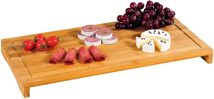 Kesper - 2 Stück Schneide- und Abdeckplatte - Bambusholz - 54 x 28 x 4 cm - grosse und robuste Herda