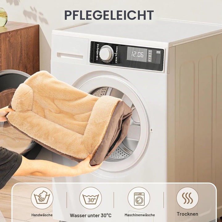 JOYELF Hundebett für grosse Hunde, Schaumstoff-Sofabett, Tierbett mit Kissen und Rutschfester Unters