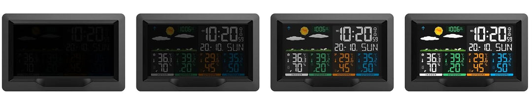 BERDSEN Wetterstation mit Display BD-904 Aussen- und Innentemperaturmessung Snooze-Alarmfunktionen B