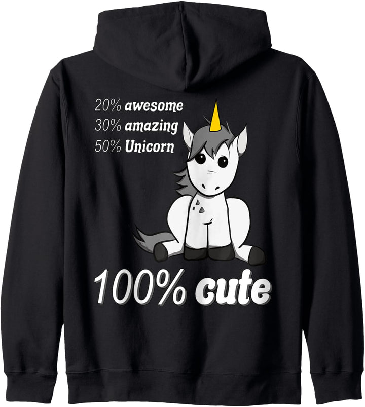 Dieses Einhorn ist zu 100% niedlich süsses Einhorn Kapuzenjacke