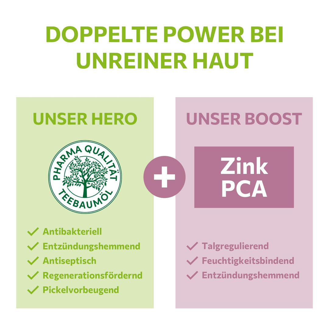 alkmene Mein Teebaumöl 3in1 Reinigung Peeling Maske 3x 150 ml Pickel Reduktion 91% bestätigt - natur