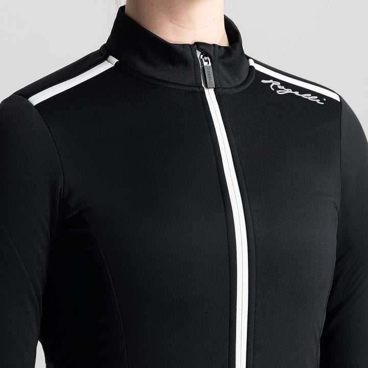 Rogelli Pesara Fahrradjacke Damen - Atmungsaktiv, Wasserabweisend und Winddicht - Radjacke - Schwarz
