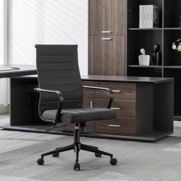 UEV Bürostuhl Ergonomisch Wippfunktion bis 150 kg belastbar Schreibtischstuhl mit Armlehne Drehstuhl