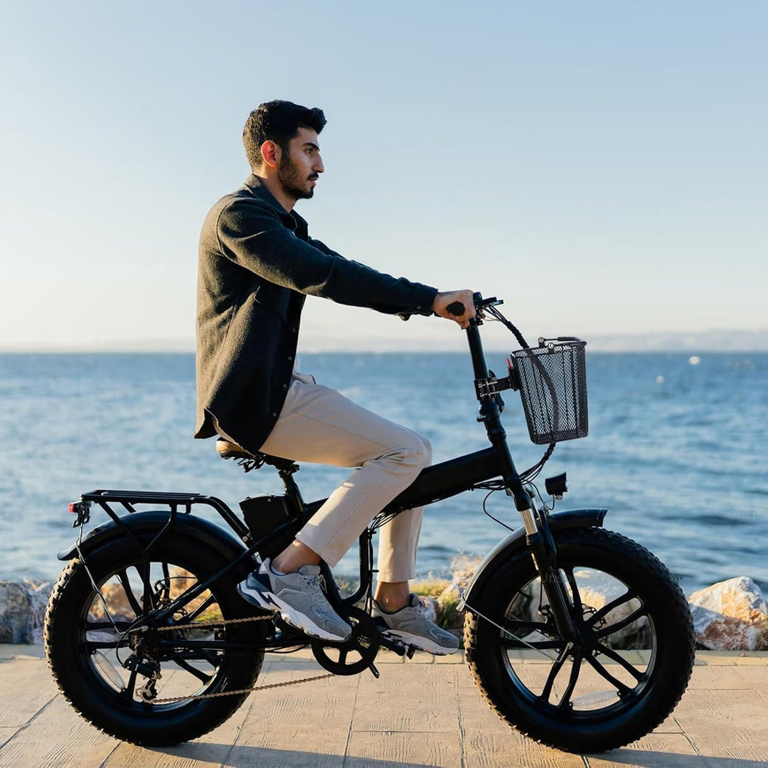 CXWXC Scooter‑Korb mit Griff – Schnell Abnehmbarer Frontkorb für E‑Scooter – Fahrradkorb mit Fester
