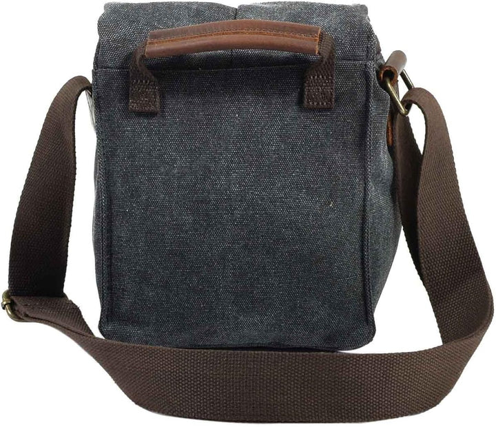 Neuleben Wasserdicht Klein Kameratasche SLR-Tasche Vintage Fototasche aus Canvas Unisex für Spiegelr