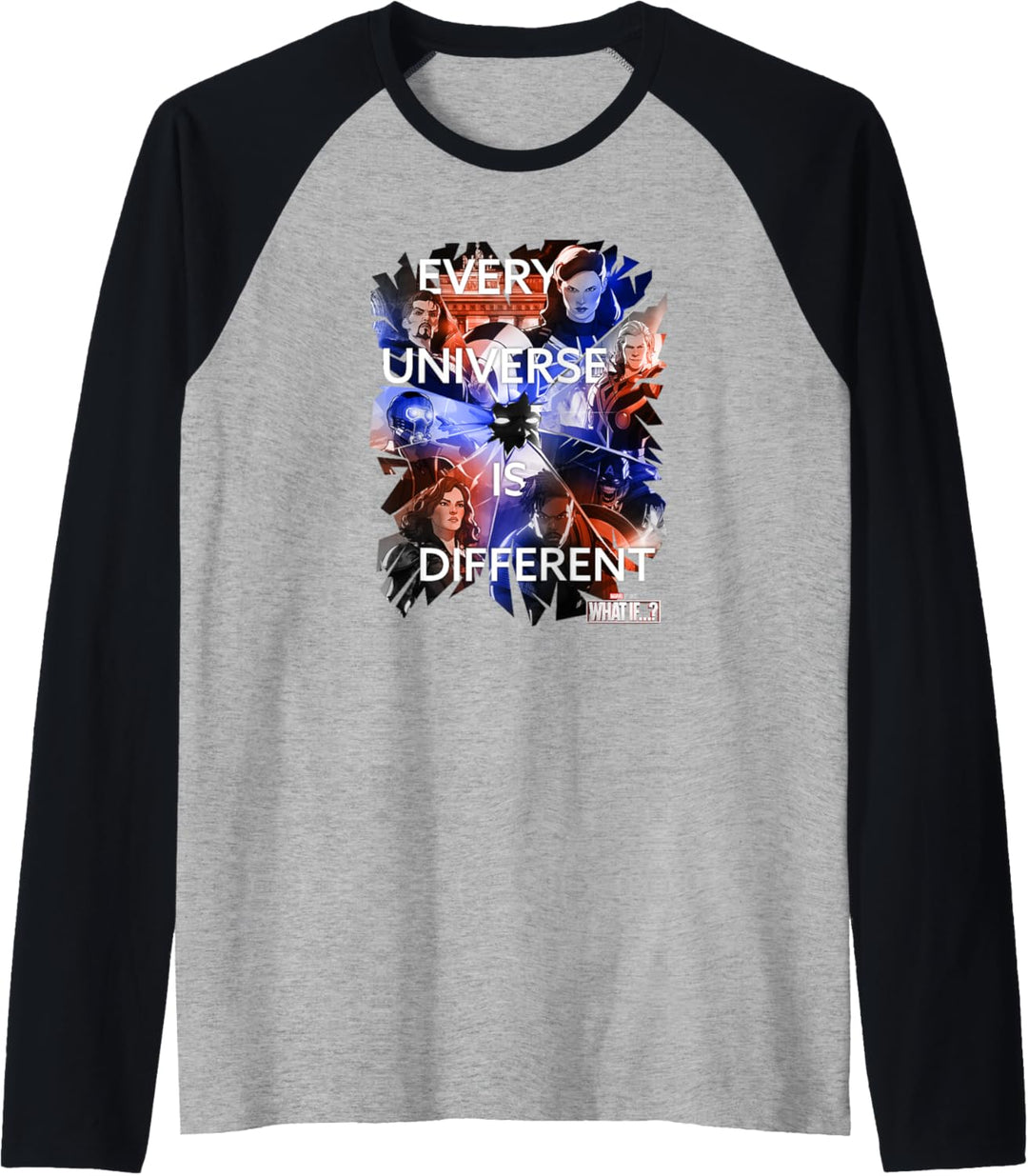 Marvel What If Character Collage Quote Raglan