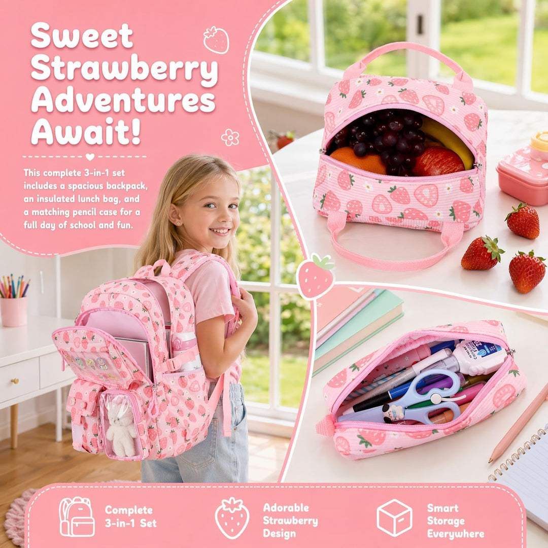Jumpopack Schulrucksack Mädchen Grundschule Ita Rucksack Set für Teenager Mädchen Schultaschen-Set f