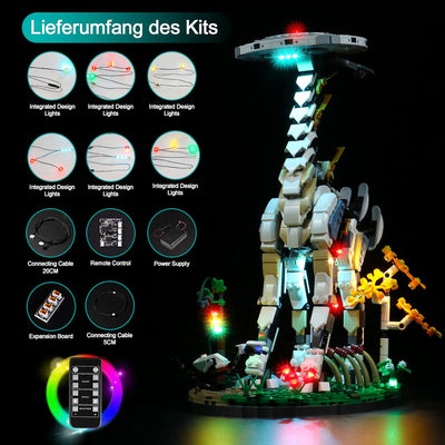 Led Licht Set für Lego Horizon Forbidden West (Nicht Lego),BrickBling Fernbedienung Dekorations Bele