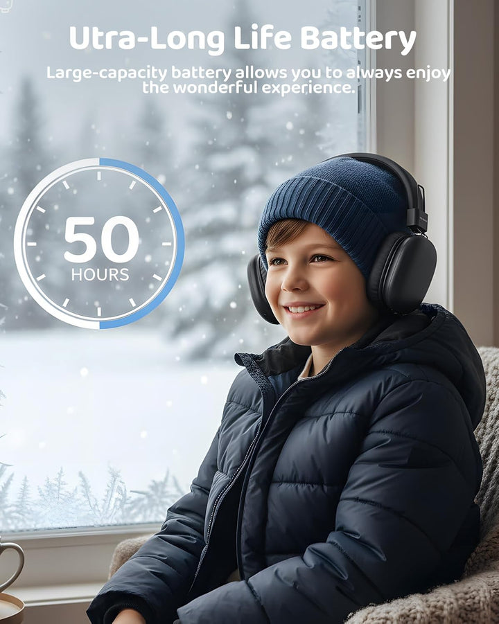 Bluetooth Kopfhörer Kinder, Over Ear Kinderkopfhörer mit klinkenstecker, Bluetooth5.4, 85/94dB Lauts