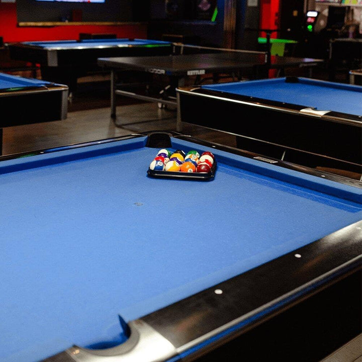 9ft Billard Pool -tischdecke Kissenstreifen Snooker Stoff Filz Premium Billardtisch Abdeckung Snooke