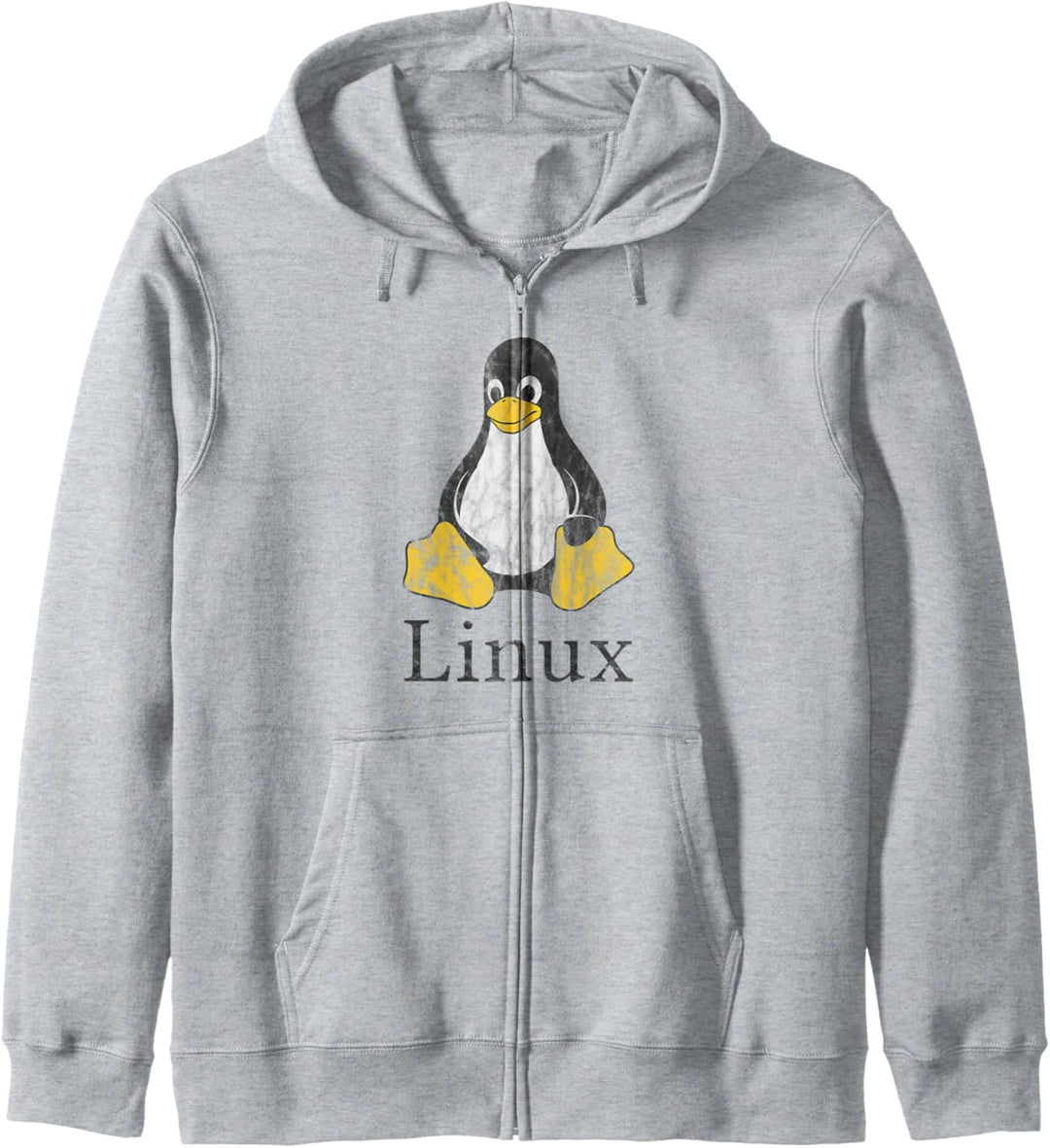 Linux Mascot Tux the Penguin Vintage Nerd Geek Sysadmin Gift Kapuzenjacke