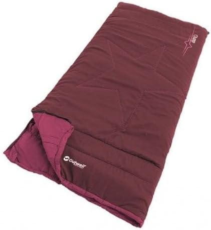 Outwell Jungen Champ Schlafsack, Dunkelrot, One Size