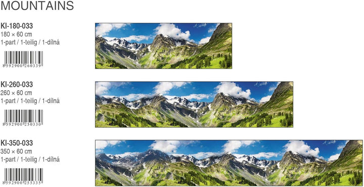 Dimex Küchenrückwand Folie selbstklebend GEBIRGE | Klebefolie - Dekofolie - Spritzschutz für Küche |