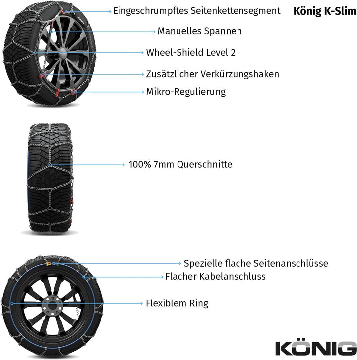 KÖNIG K-Slim 065 - Schneeketten 2004025065, 2004025065