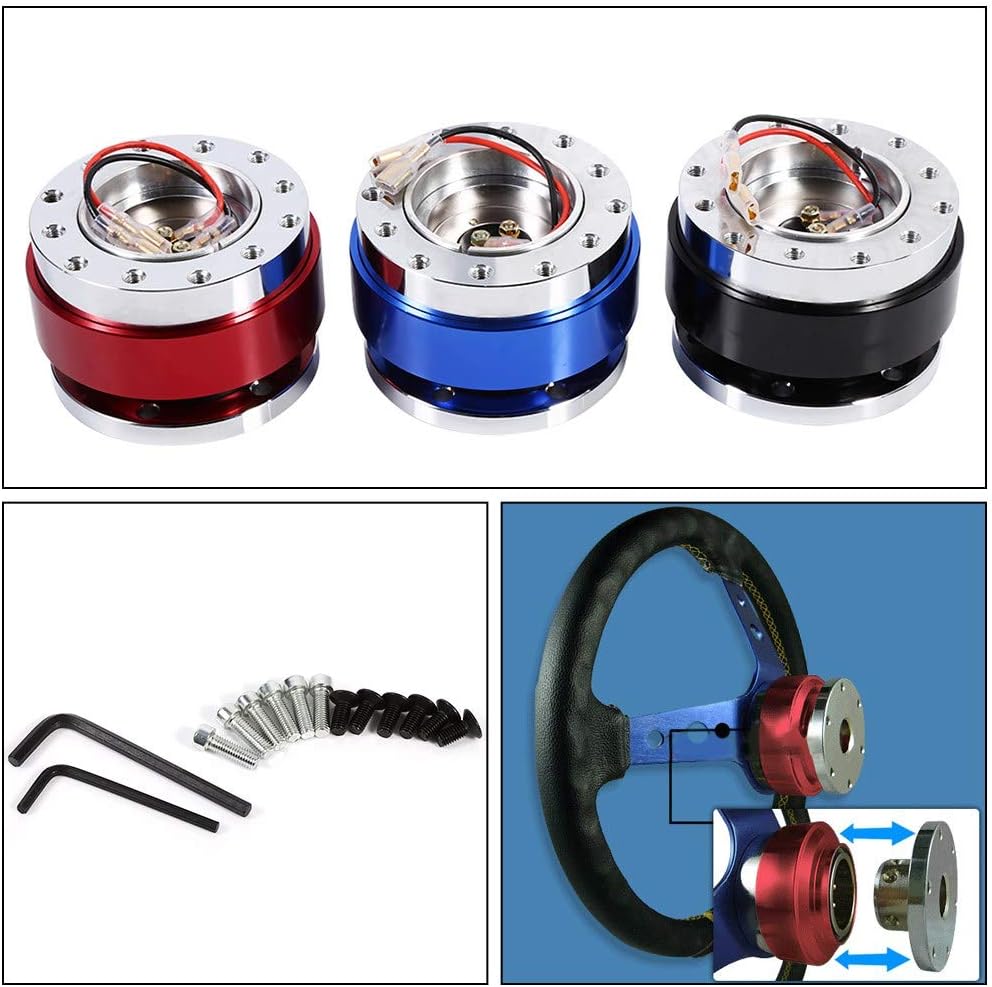 Lenkradnabenadapter, Universal 6-Loch-Schraubenkugel-Lenkrad-Schnellverschluss-Nabenadapter-Abbruchs
