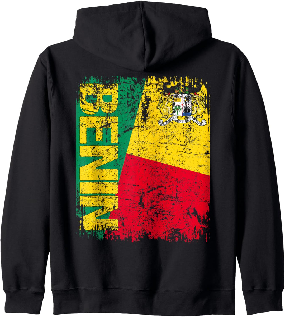 BENIN Flagge | Damen Herren Kinder BENIN Kapuzenjacke