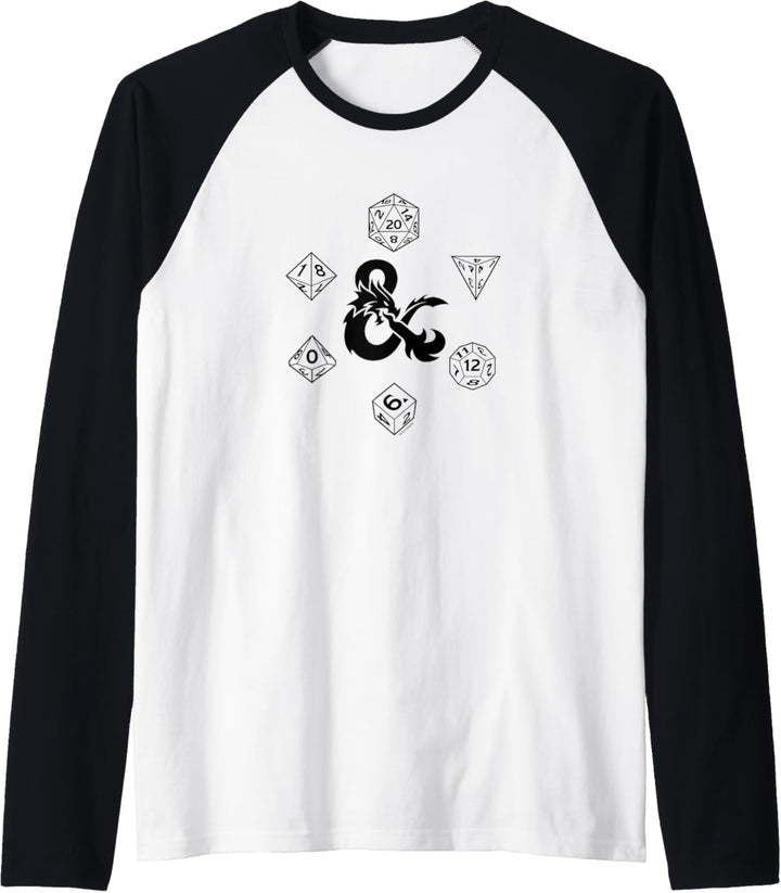 Dungeons & Dragons Hexagon Dice Circle Layout Raglan