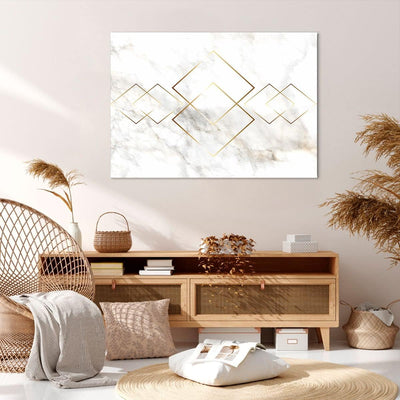 Bilder auf Leinwand 100x70cm Leinwandbild mit Rahmen Abstraktion modern Gross Wanddeko Bild Schlafzi