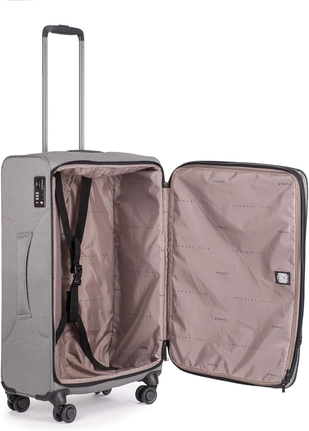 Stratic Bendigo Light+ Kofferset 3-teilig Koffer Weichschale Reisekoffer Trolley Handgepäck, 4 Rolle