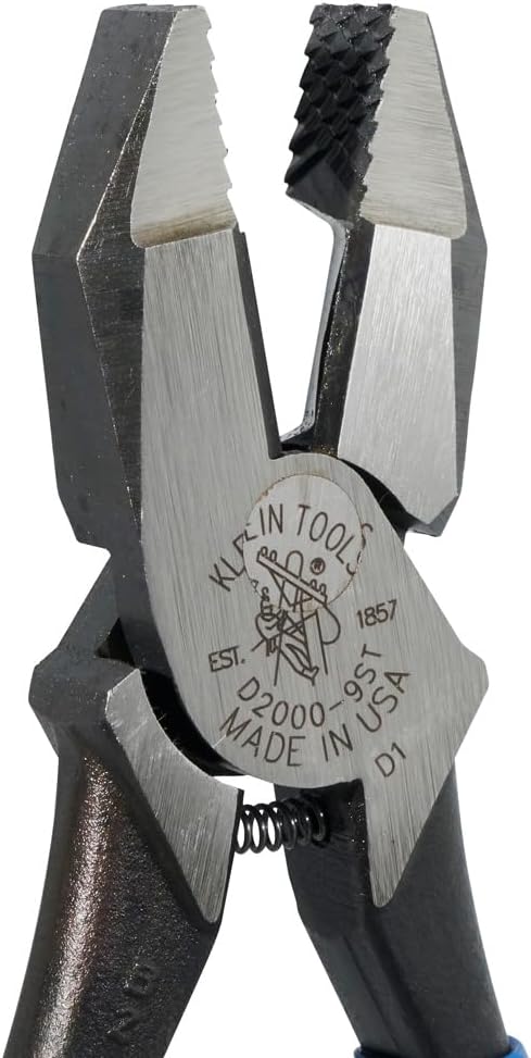 Ironworker Tool Heavy Duty Cutting Pliers, 9-Inch Plier for Rebar Work is Spring Loaded Klein Tools