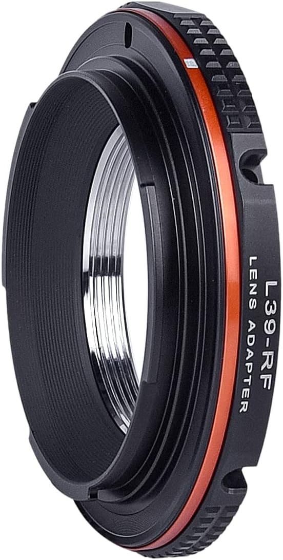 PHOLSY Objektivadapter Manueller Fokus Kompatibel für Leica L39 M39 39mm LTM Mount Objektiv auf Cano