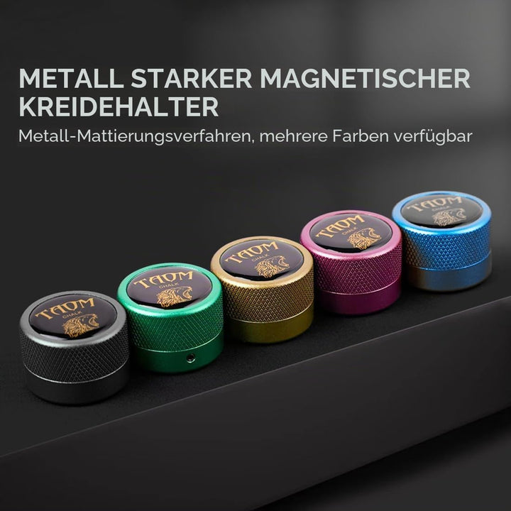 YEUEK TAOM Pool Kreidehalter Runde Form Praktisches Werkzeug Billard Zubehör Magnetische Mini Kreide