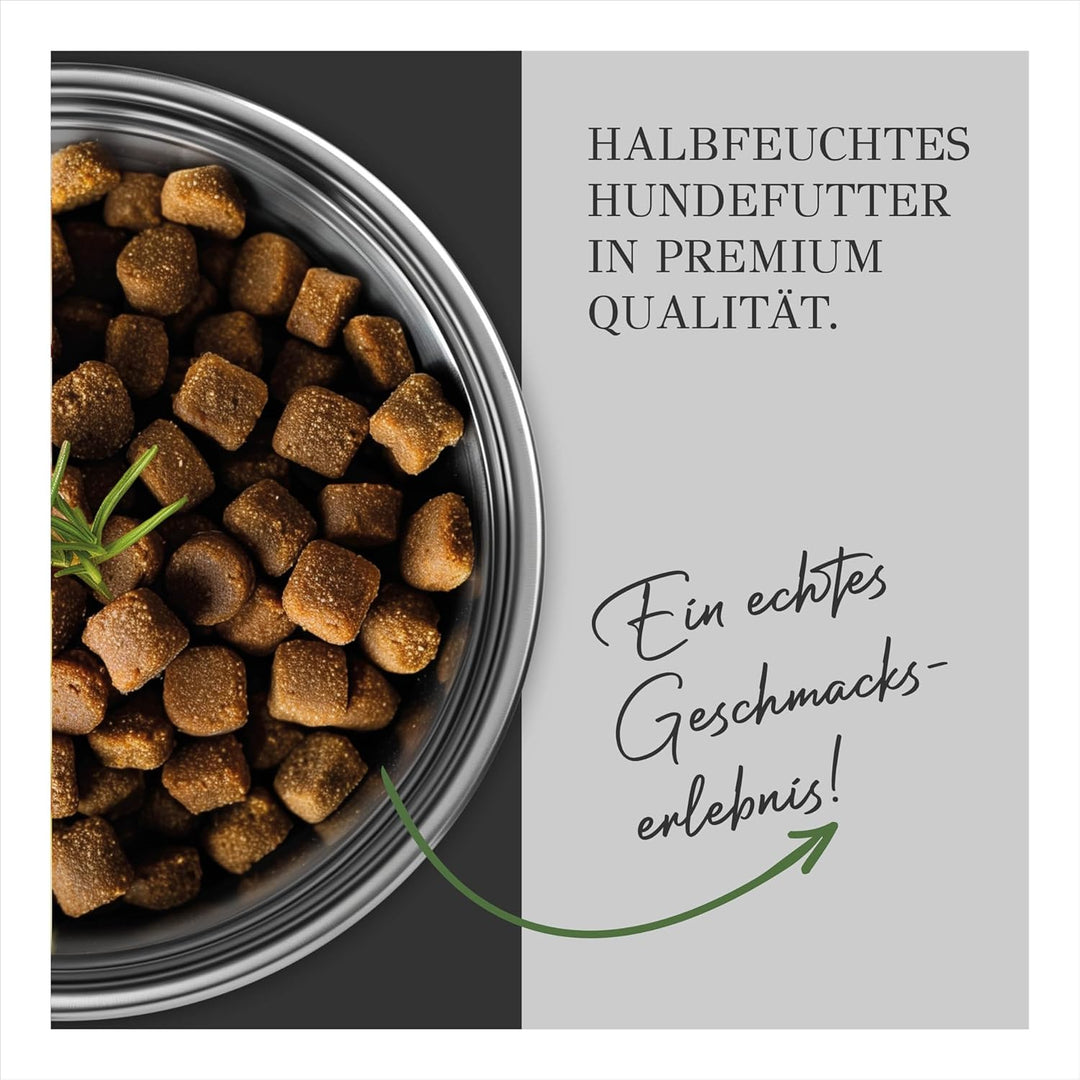 Soft Adult | Halbfeuchtes Hundefutter mit 70% frischem Fleisch für ausgewachsene Hunde. Getreidefrei