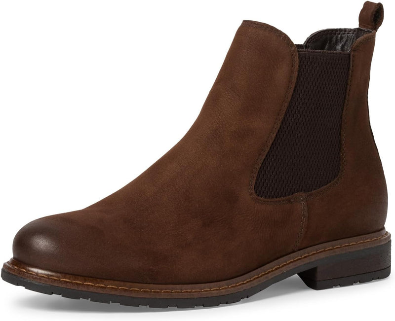 Tamaris Damen Chelsea Boots, Frauen Stiefeletten 36 EU Cognac Emboss, 36 EU Cognac Emboss