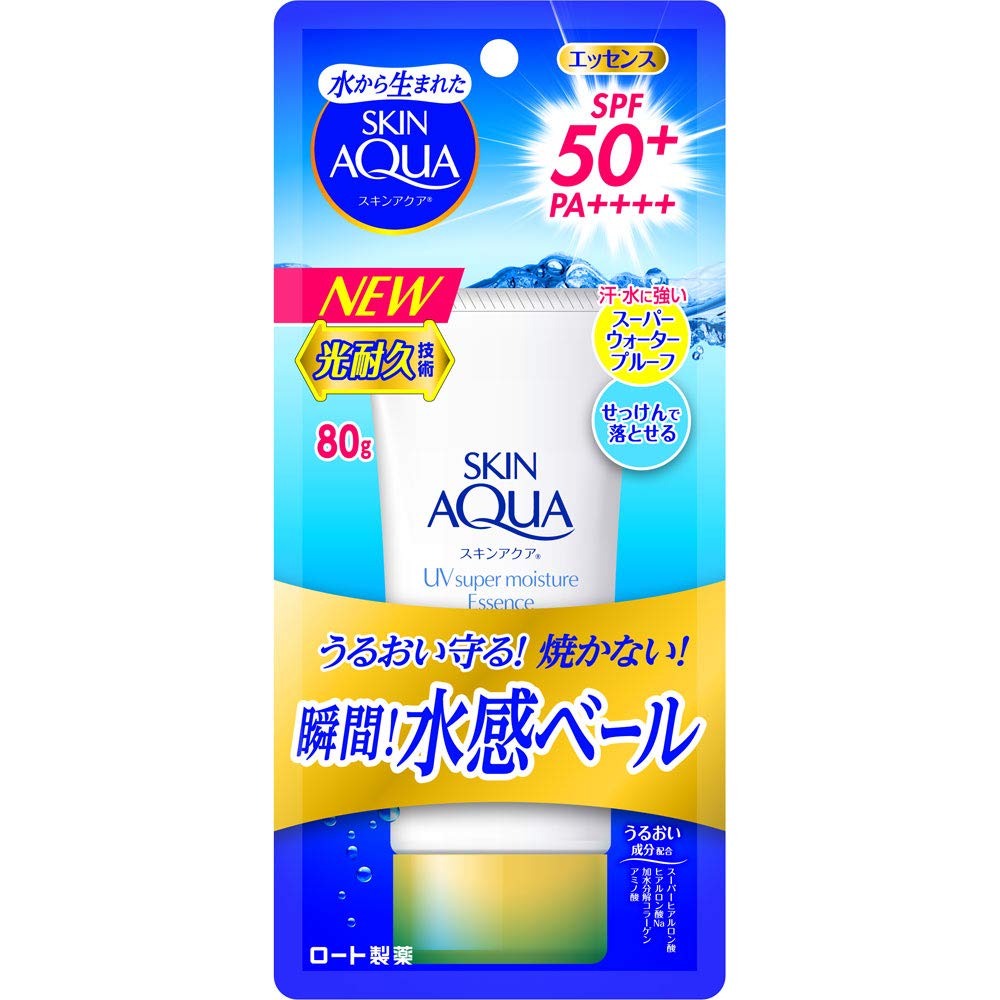 SKIN AQUA UV Super Moisture Essence Essence UV Sunscreen Fragrance Free 80g SPF50+ / PA++++ Enthält
