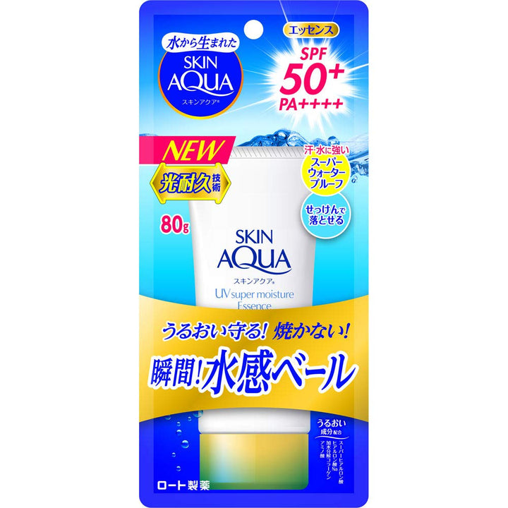 SKIN AQUA UV Super Moisture Essence Essence UV Sunscreen Fragrance Free 80g SPF50+ / PA++++ Enthält