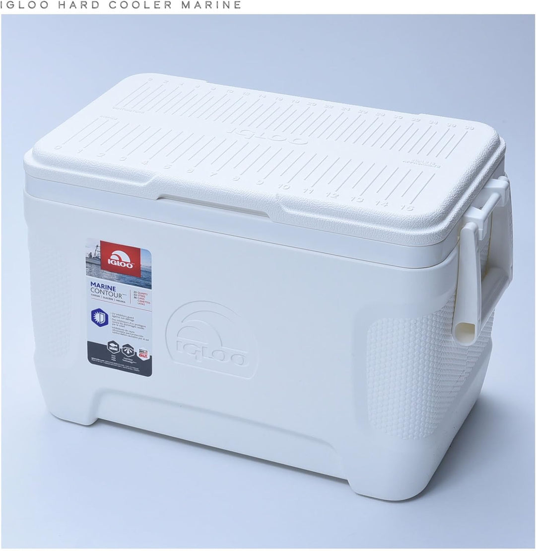 IGLOO Marine Contour 25 Kühlbox, 23 Liter, Weiss