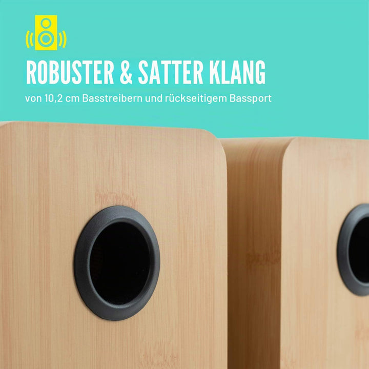 Jam Bluetooth Bookshelf Speakers - Kompaktes, netzbetriebenes Doppellautsprechersystem, Aux-in-Funkt