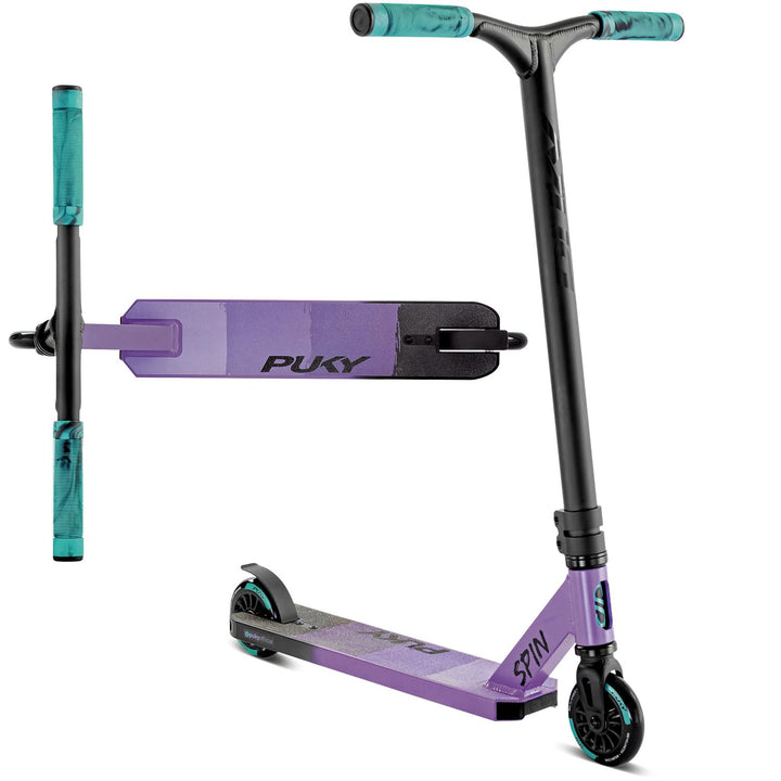 PUKY Spin | Hochwertiger Roller für Kinder 5+ | One Piece Bar Aluminium-Lenker | 100mm PU Rollen | L