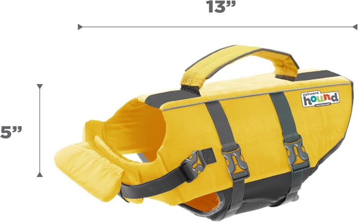 Outward Hound Granby Splash Yellow Hundeschwimmweste, Grösse S Small gelb, Small gelb