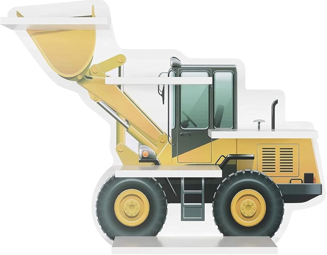 m Mayda Kinderregal Bulldozer Wandregal Kinderzimmer Wandboard Bücherregal Regal Hängeregal Schweber