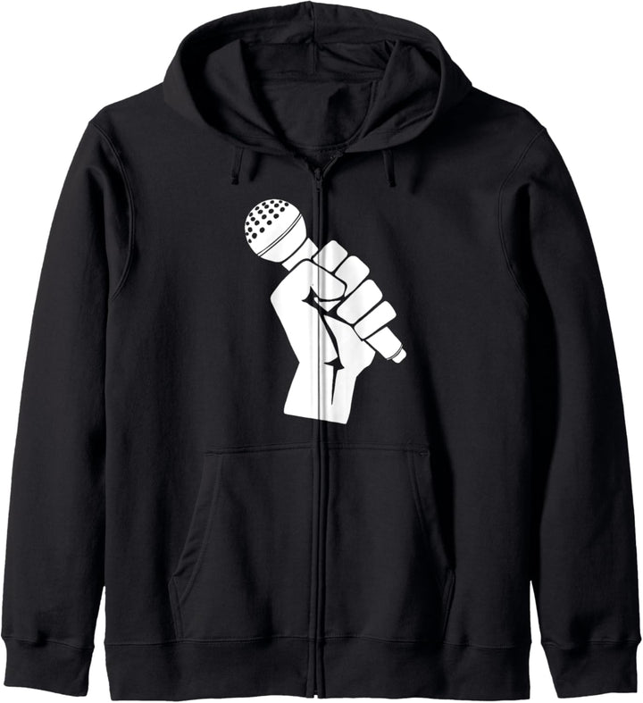 Hip Hop Mikrofon Kapuzenjacke