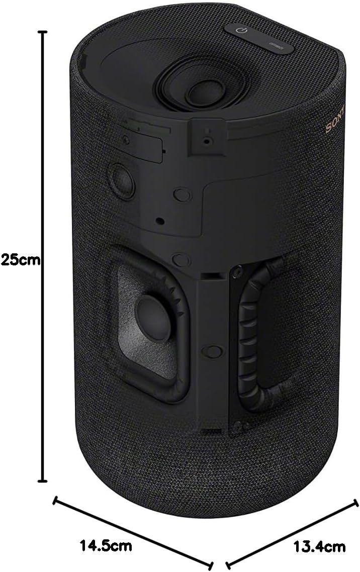 Sony SA-RS5 kabellose zweifache Rear-Lautsprecher mit integriertem Akku (180W Gesamtleitung), Schwar