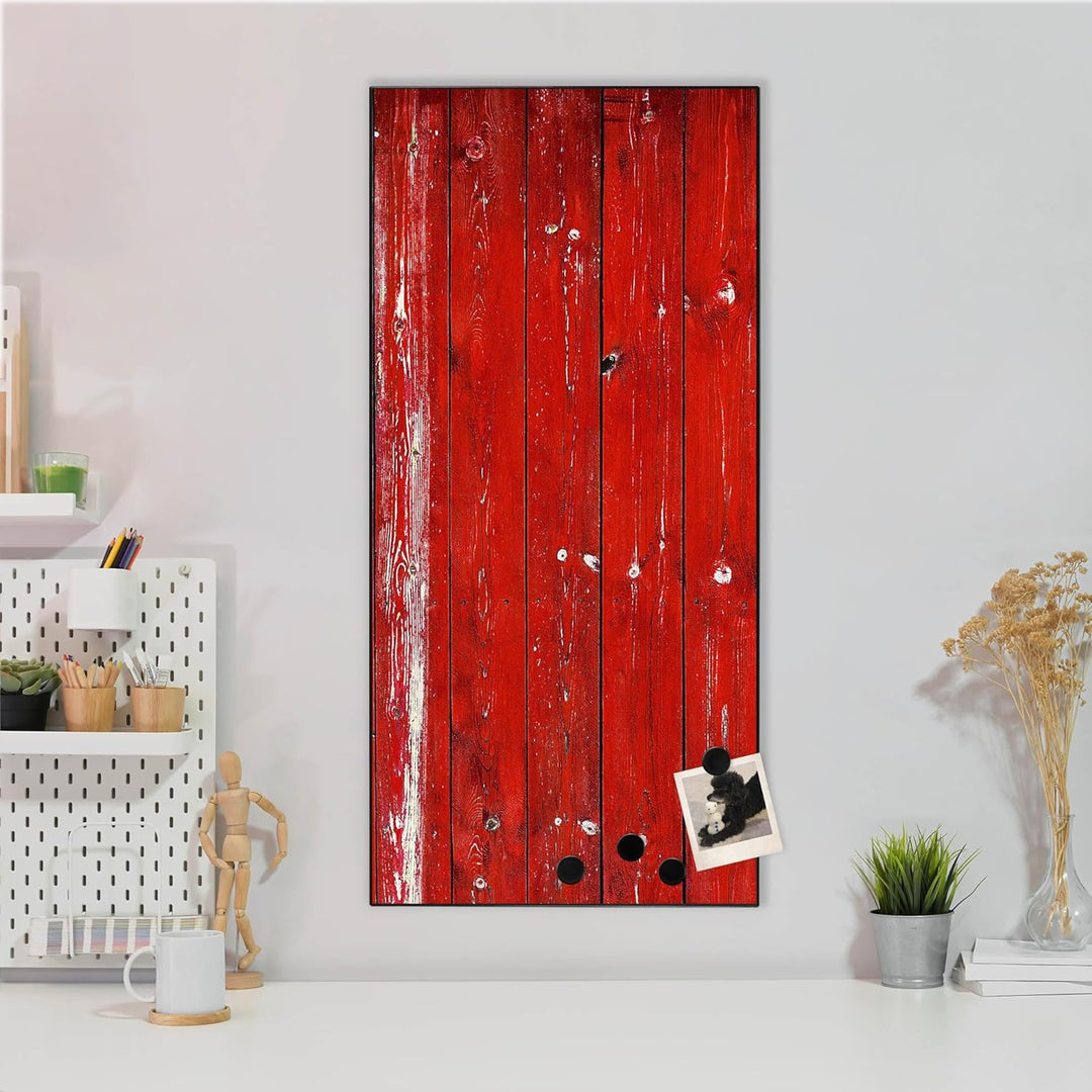 banjado® Magnettafel 37 x 78cm / Magnetwand aus Metall/Magnetpinnwand als Memoboard/Pinnwand Magnett