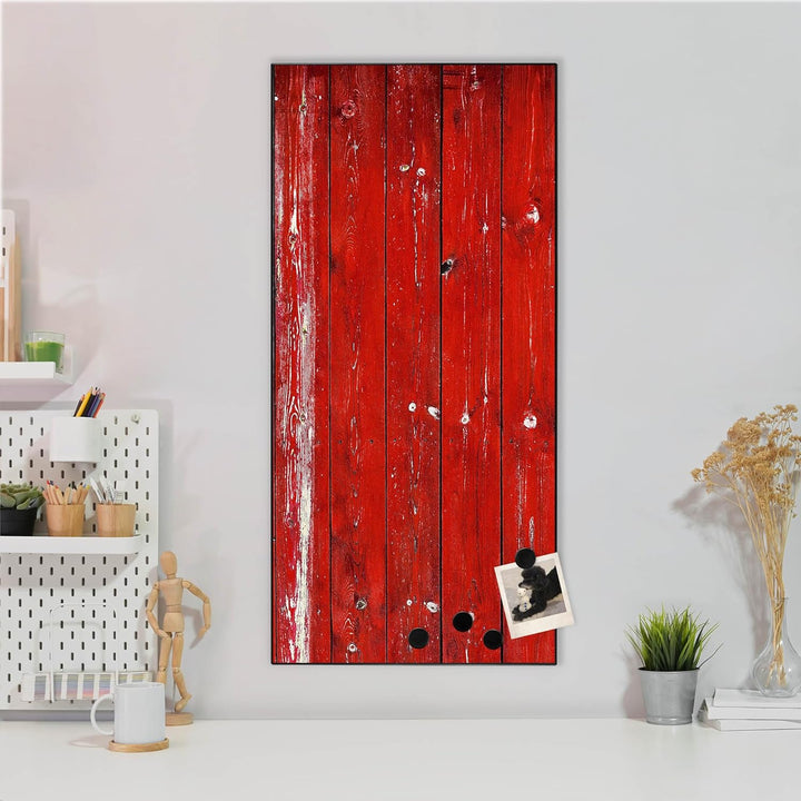 banjado® Magnettafel 37 x 78cm / Magnetwand aus Metall/Magnetpinnwand als Memoboard/Pinnwand Magnett