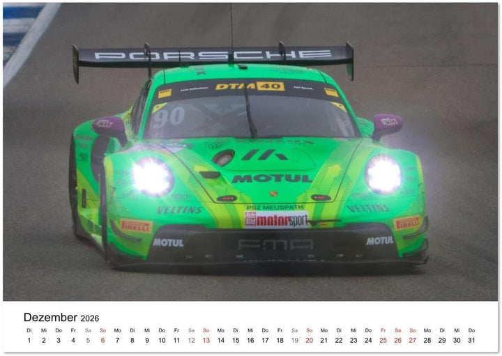 Motorsport aus Zuffenhausen (Wandkalender 2026 DIN A3 quer), CALVENDO Monatskalender: Porsche Motors