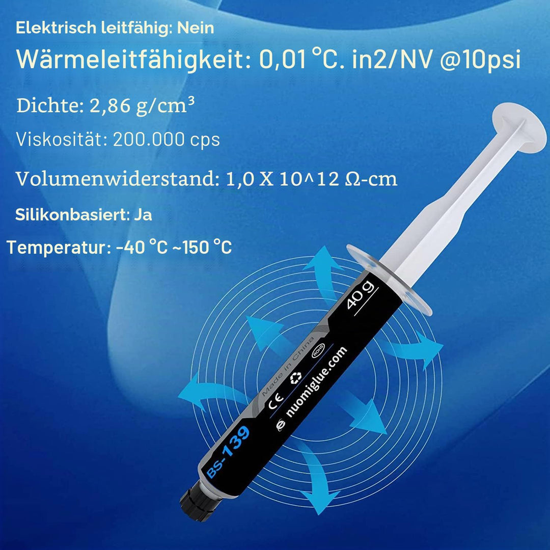 BSFF Wärmeleitpaste, 80g mit 6 Toolkit, 80G
