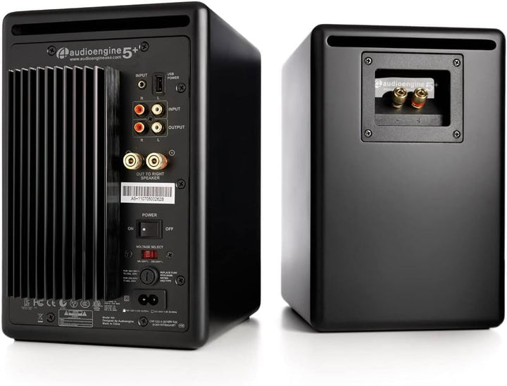 Audioengine Regallautsprecher - A5 150-W-Lautsprecher für Heimkinos und Studiomonitore A5 Wired Bamb