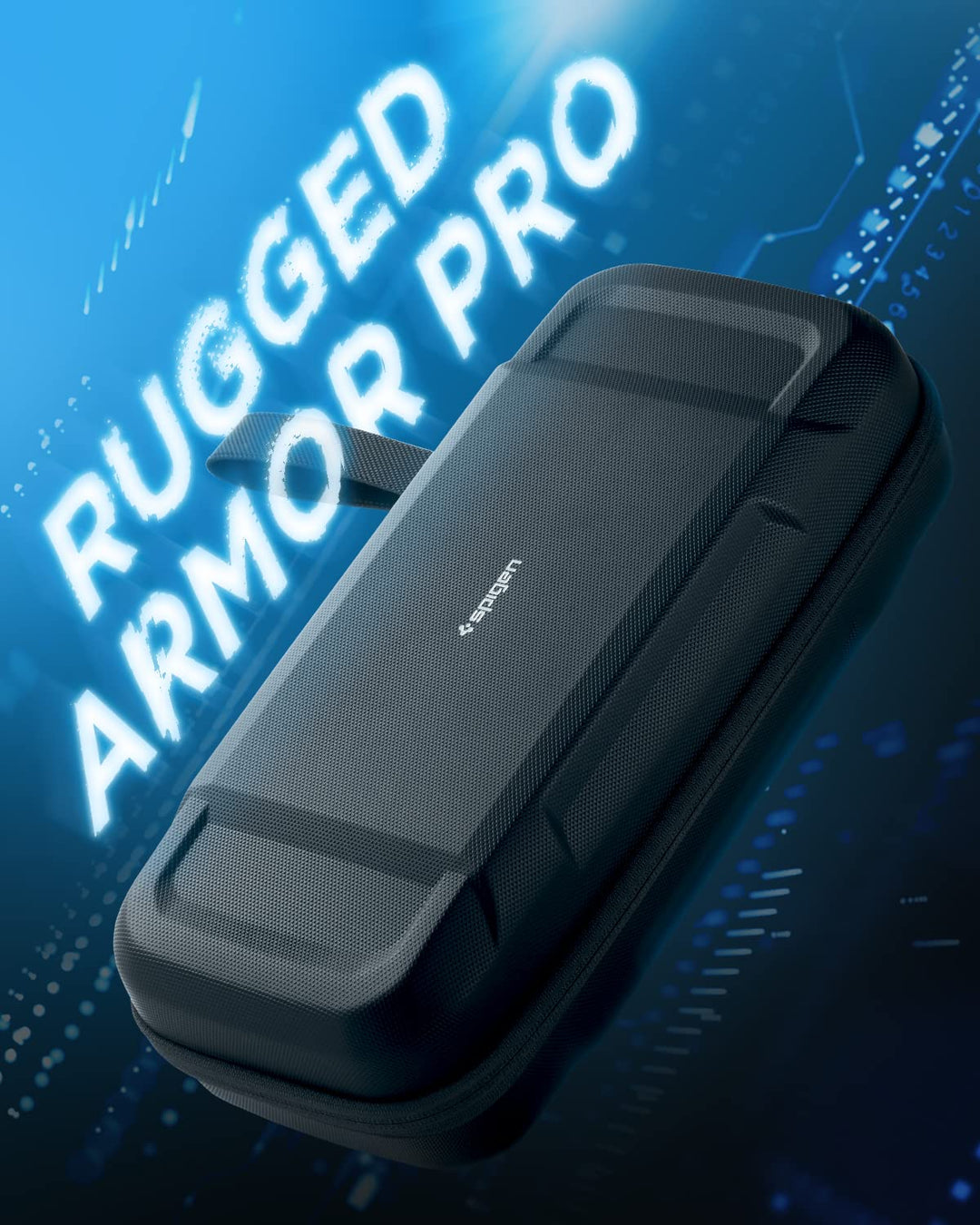 Spigen Rugged Armor Pro Tasche Hülle Kompatibel mit Steam Deck LCD (2022), Steam Deck OLED (2023) -