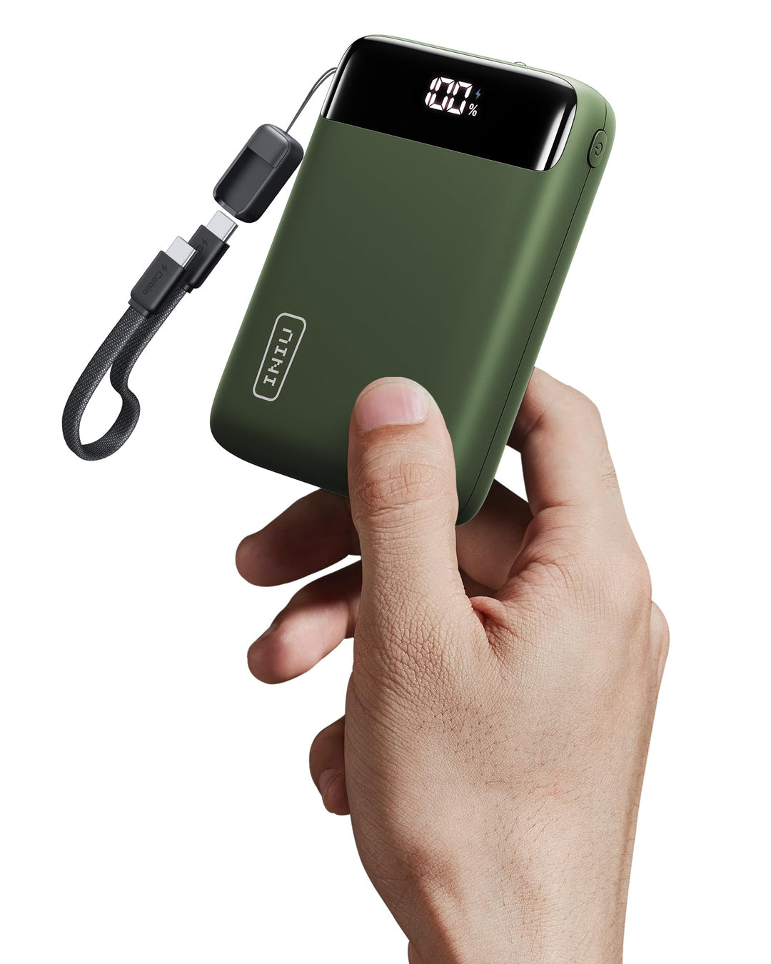 INIU Power Bank, Ultra Klein 20000mAh 22.5W Schnellladefunktion Power Bank, USB-C In&Out Externe Han