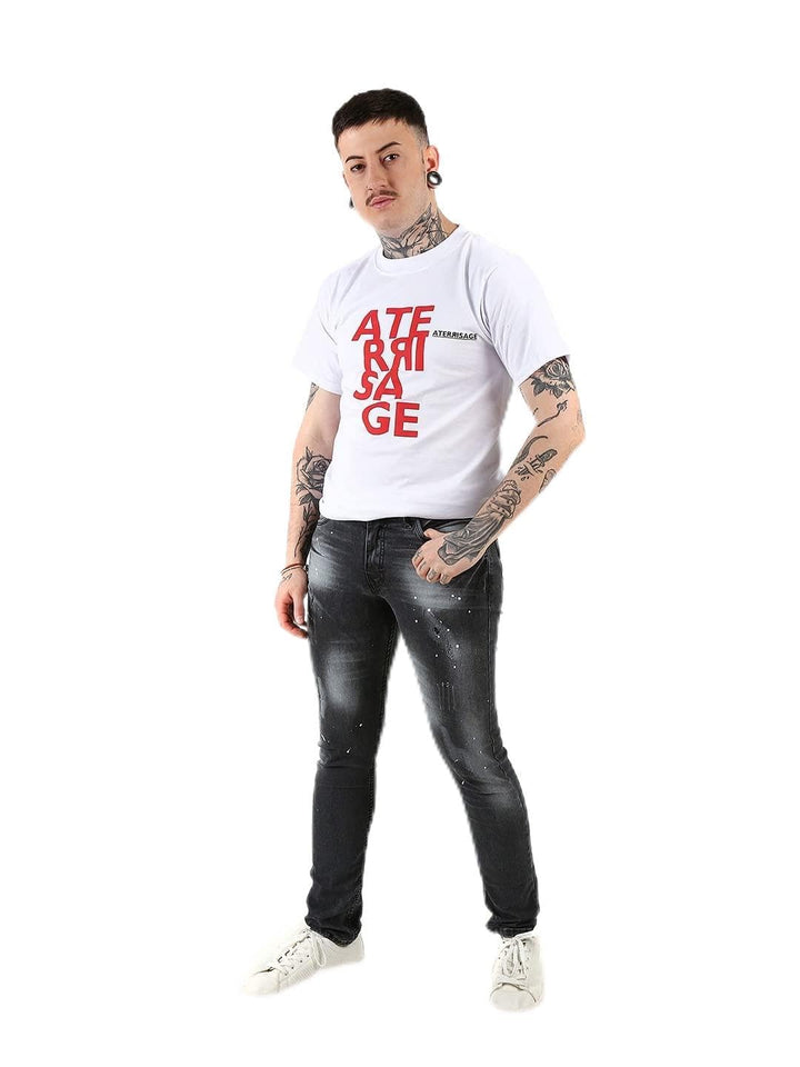Aterrisage Skinny Jeanshose für Herren, Schwarz