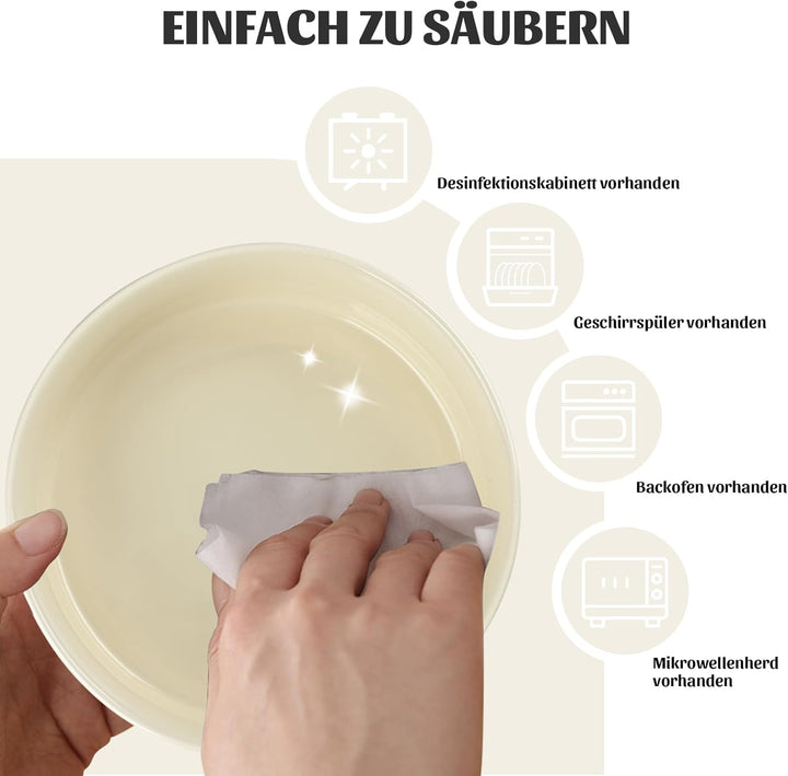 SPUNKYJUNKY 15° Kippbare Keramik Hundenapf mit Holzständer Futter und Wassernapf rutschfest für Hund