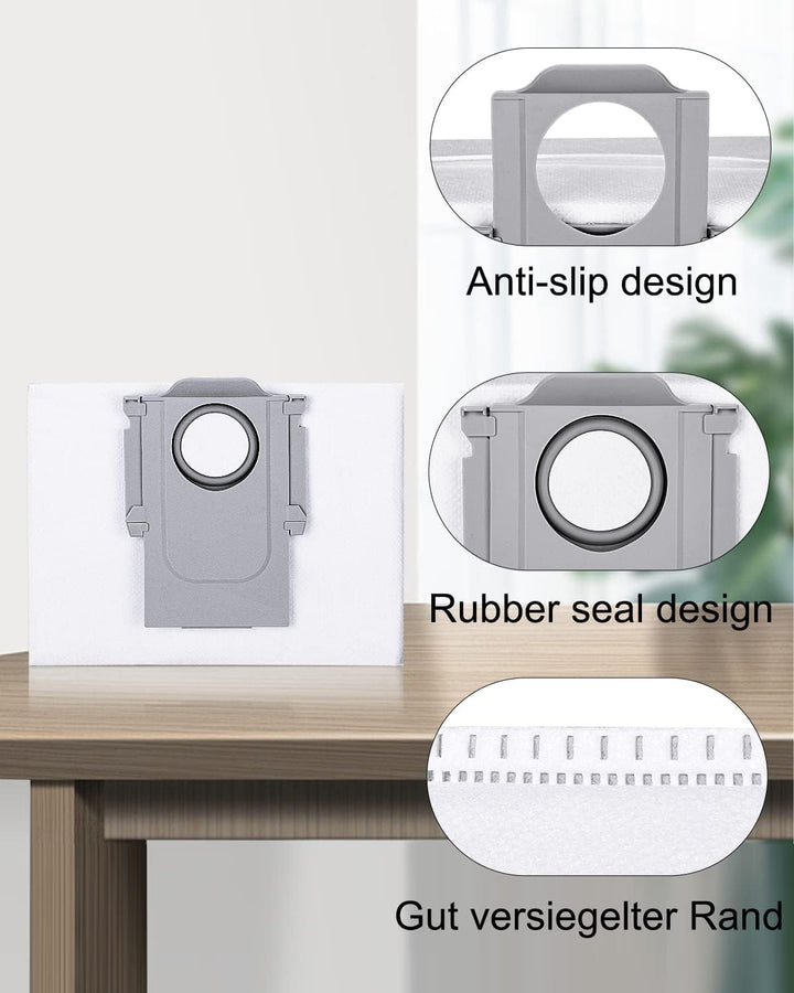 12 Stück Staubbeutel für Roborock S7 MaxV Ultra / Q7+ / Q7 Max+ /T8 / Q5+ Staubsauger Absaugstation,