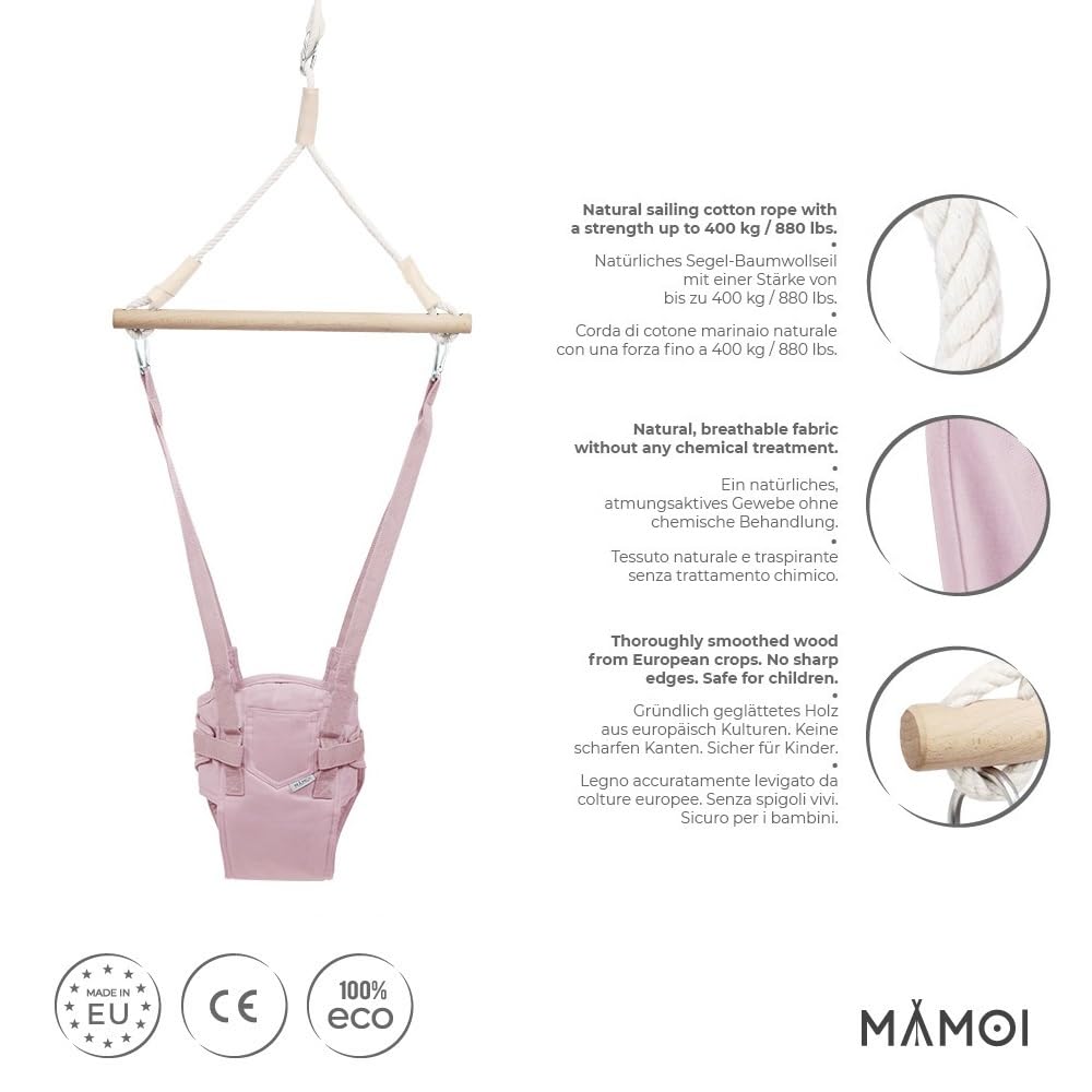 MAMOI® Türhopser Baby ab 6 Monate, Hopser Baby Jumper Bouncer, Babyschaukel für türrahmen, Schaukel