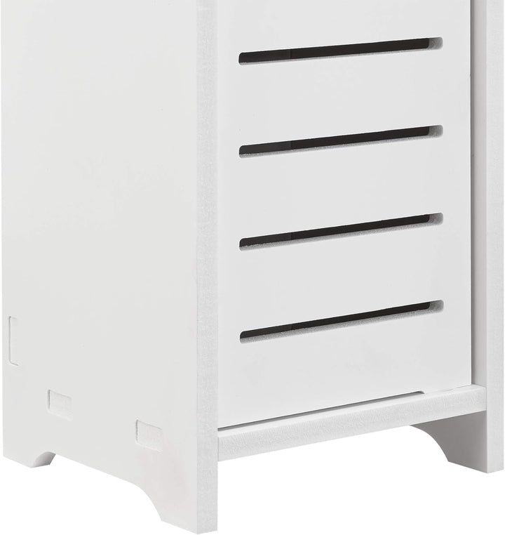 [en.casa] Toilettenpapierhalter mit Schranktür 80 x 15 x 15 cm Badezimmerschrank Badschrank Badregal